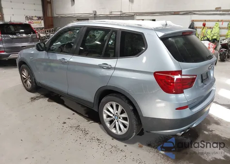 2013 BMW X3 xDrive28I из США, поврежденный, VIN 5UXWX9C54D0D08152